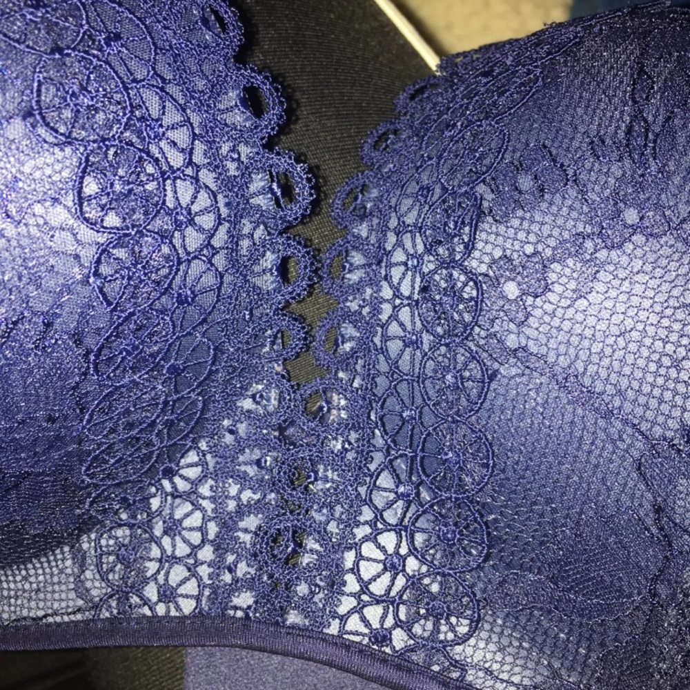 VS bombshell multiway lace navy blue bra